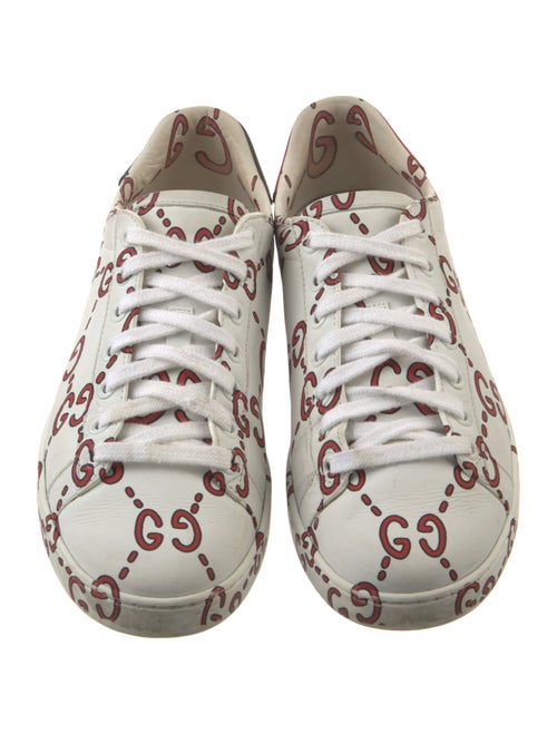 Gucci Leather Printed Sneakers