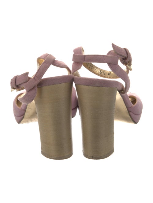 Gucci Web Accent Suede Sandals