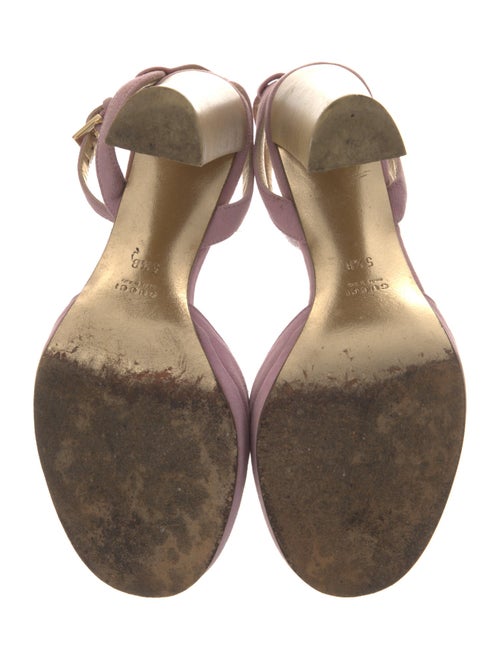 Gucci Web Accent Suede Sandals