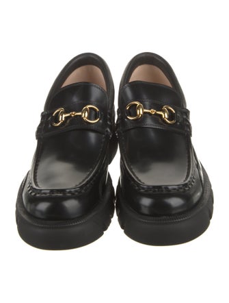 Gucci Horsebit Accent Leather Loafers