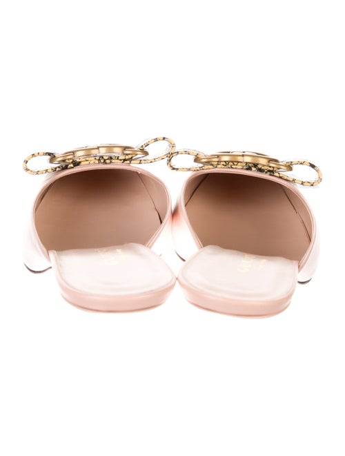 Gucci Flora Print Leather Slides