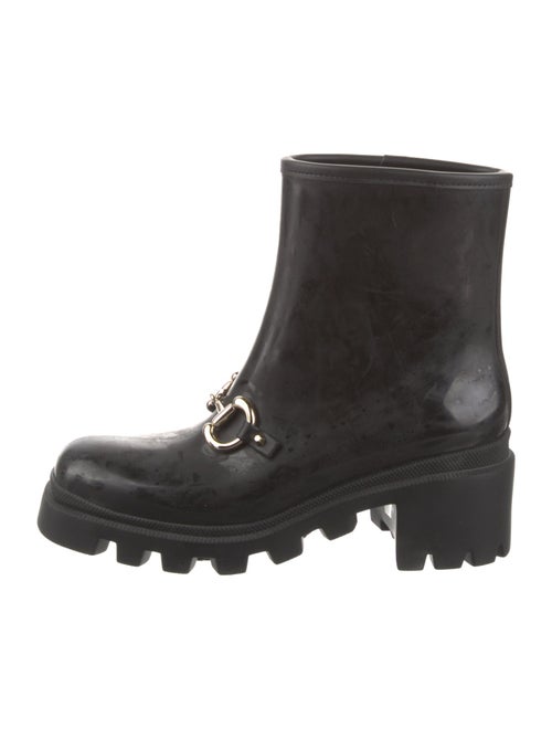Gucci Horsebit Accent Rubber Rain Boots