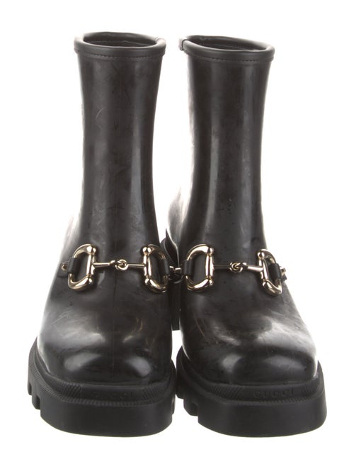 Gucci Horsebit Accent Rubber Rain Boots