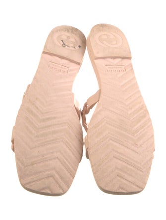 Gucci Rubber Chain-Link Accents Slides