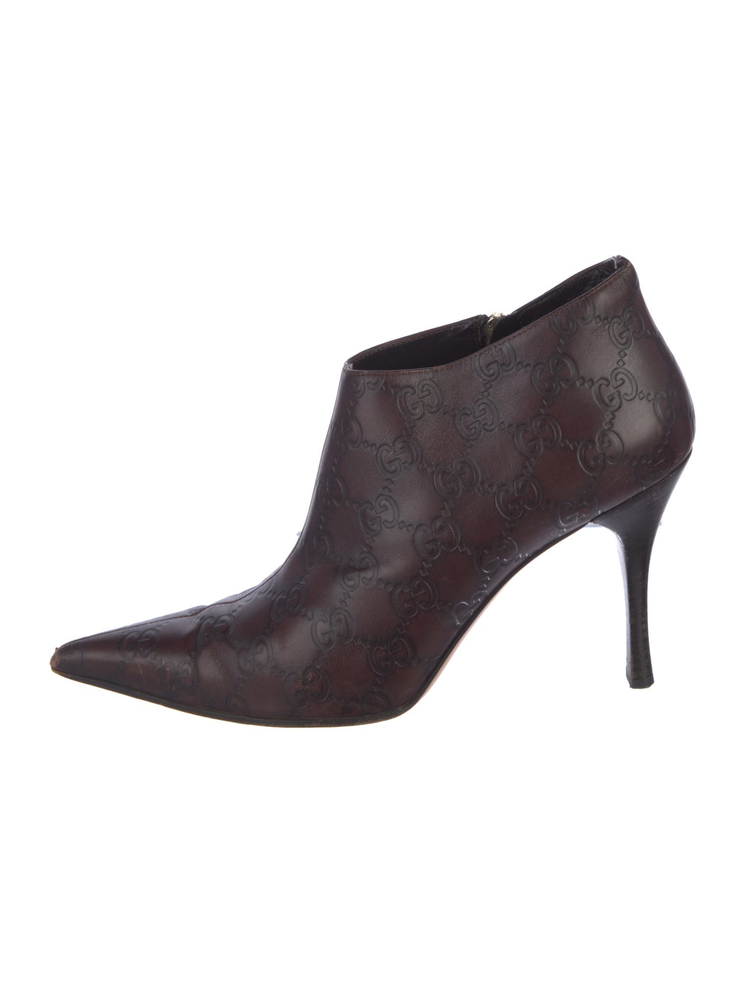 Gucci GG Signature Leather Boots