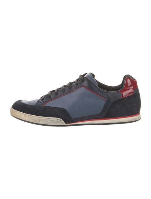 Gucci Web Accent Leather Sneakers
