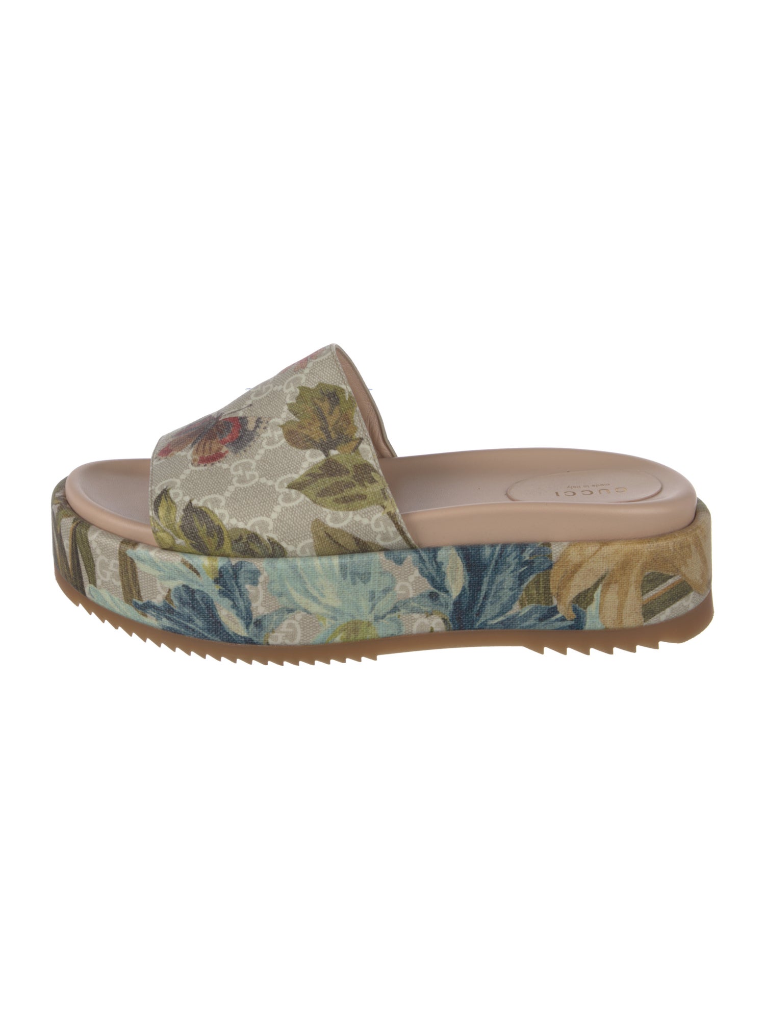 Gucci Flora Knight Print Slides