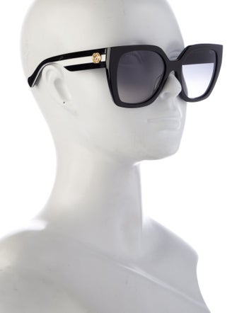 Gucci Interlocking G Logo Square Sunglasses