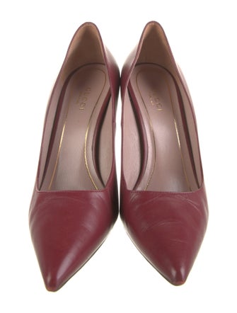 Gucci Horsebit Accent Leather Pumps