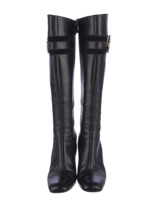 Gucci Hasler Horsebit Accent Leather Boots