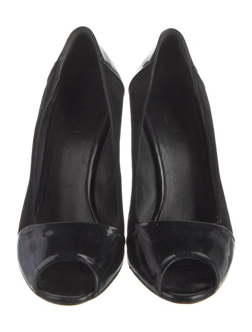 Gucci Interlocking G Logo Suede Pumps