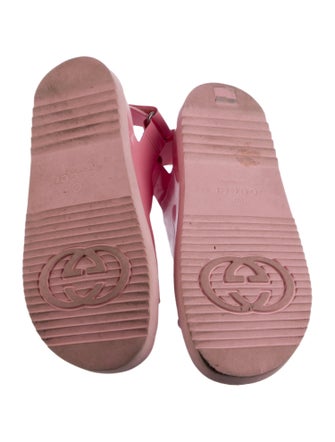 Gucci Double G Logo Rubber Sandals