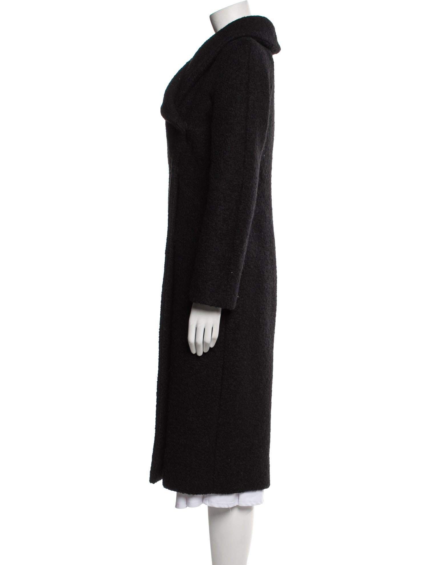 Gucci Wool Faux Fur Coat