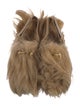 Gucci Fur Fur Trim Slingback Flats