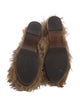 Gucci Fur Fur Trim Slingback Flats