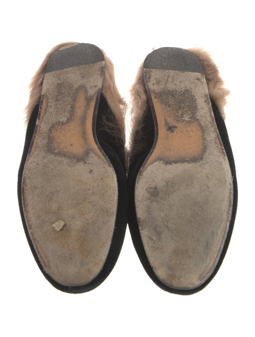 Gucci Horsebit Accent Velvet Mules