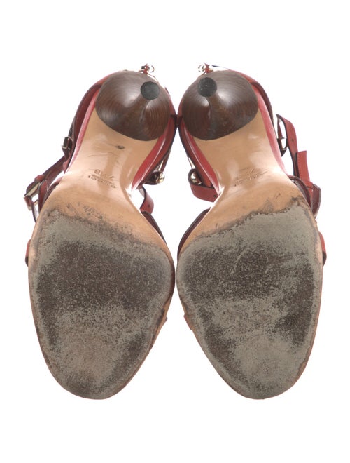 Gucci Horsebit Accent Leather Sandals