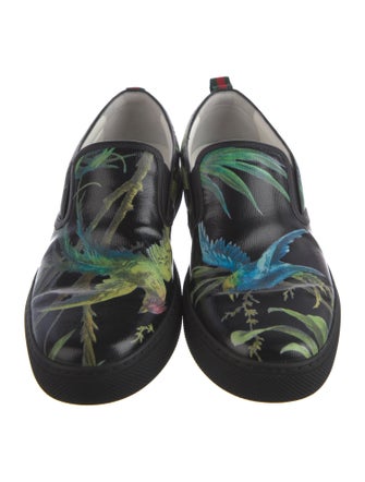 Gucci Leather Printed Sneakers
