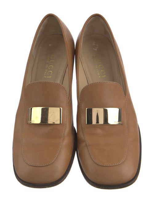 Gucci Horsebit Accent Leather Pumps