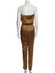 Gucci Silk Strapless Jumpsuit
