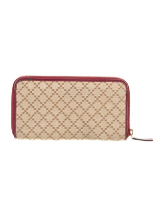 Gucci Diamante Print Canvas Continental Wallet