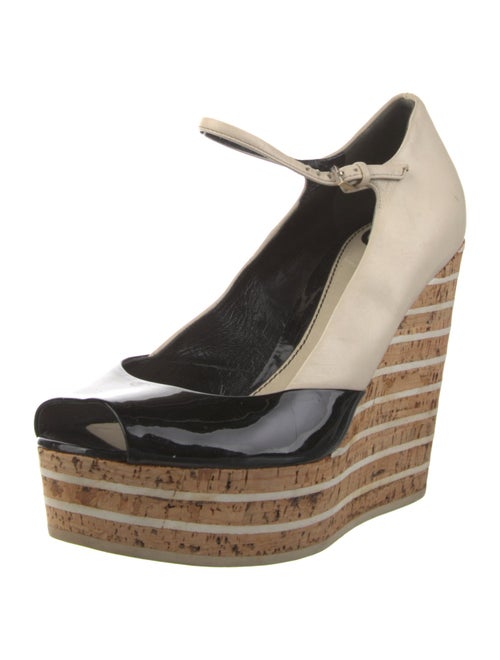 Gucci Leather Colorblock Pattern Pumps