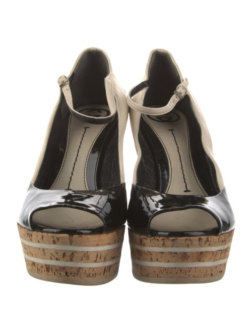 Gucci Leather Colorblock Pattern Pumps