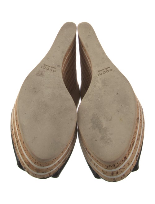 Gucci Leather Colorblock Pattern Pumps