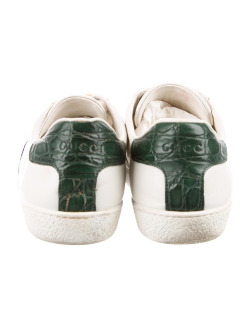 Gucci Web Accent Leather Sneakers