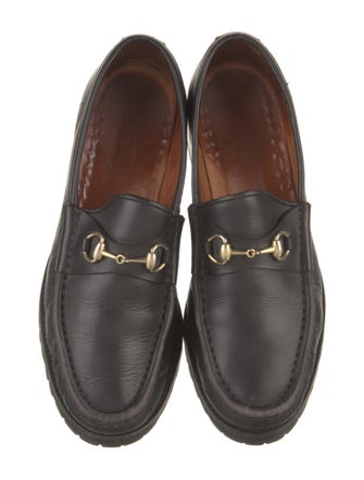 Gucci Horsebit Accent Leather Loafers
