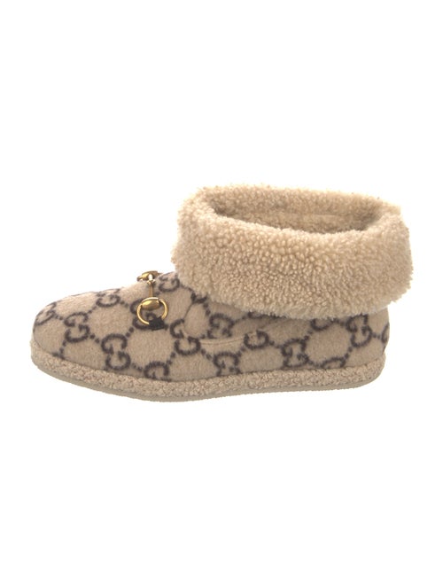 Gucci GG Logo Wool Snow Boots