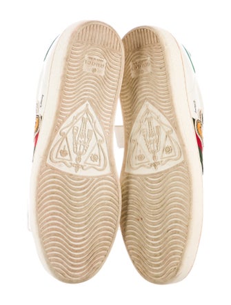 Gucci Web Accent Leather Sneakers