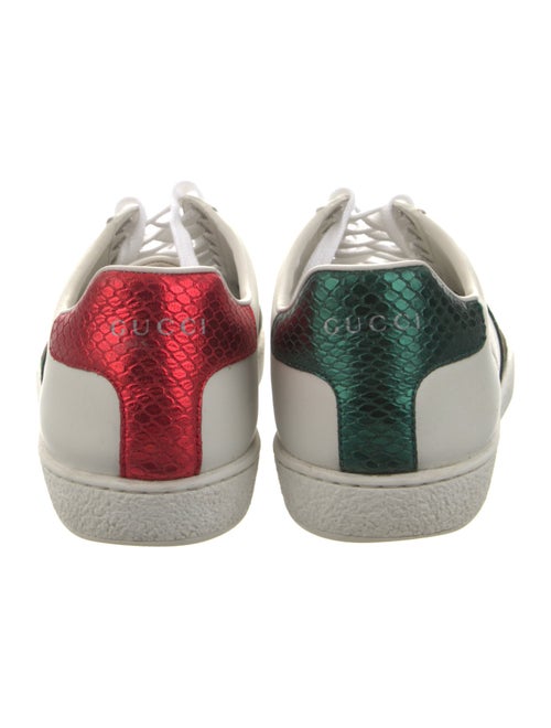 Gucci Web Accent Leather Sneakers
