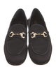 Gucci Horsebit Accent Satin Loafers
