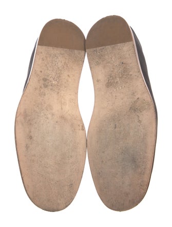 Gucci Horsebit Accent Satin Loafers