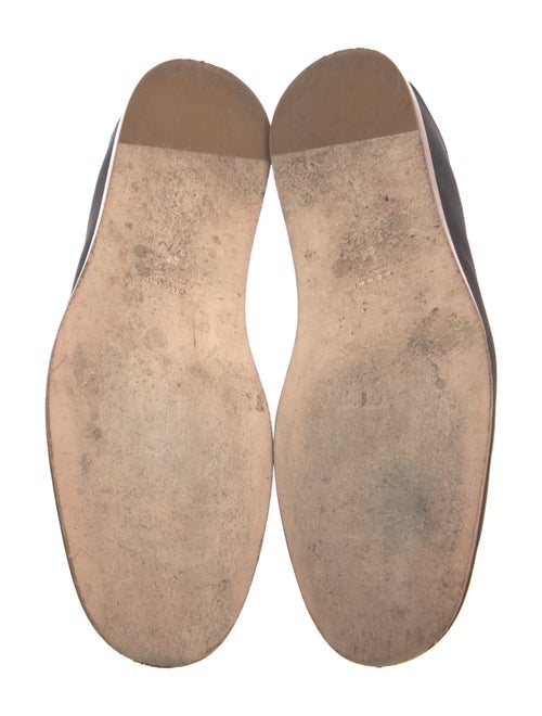 Gucci Horsebit Accent Satin Loafers