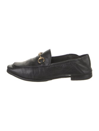 Gucci Horsebit Accent Leather Loafers