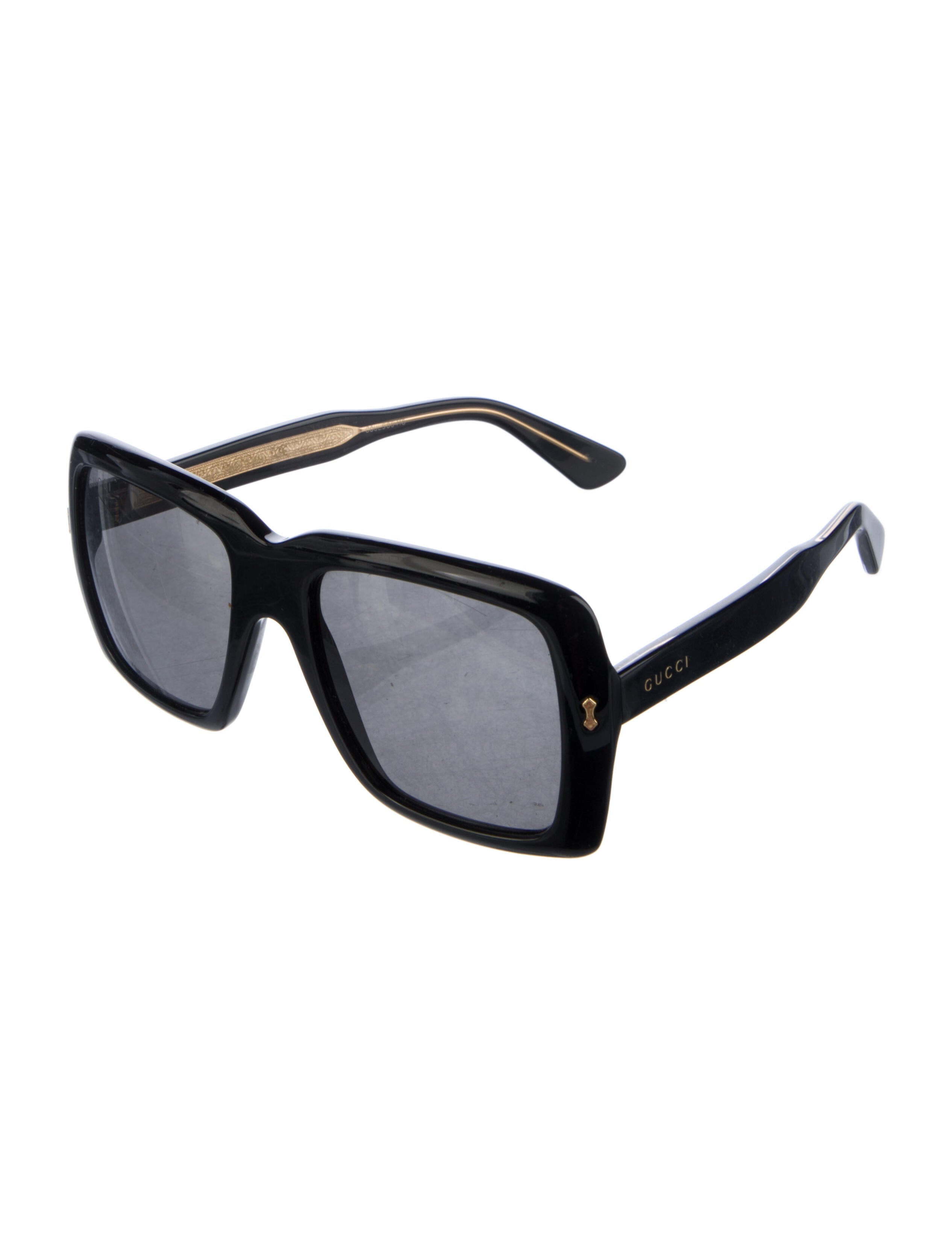 Gucci Interlocking G Logo Square Sunglasses