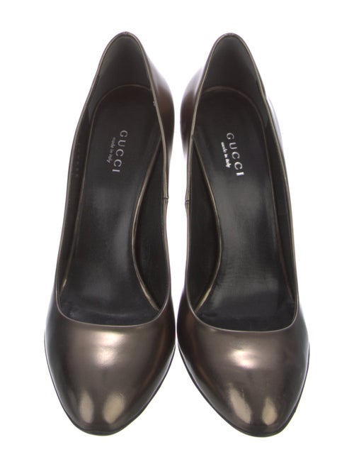Gucci Horsebit Accent Leather Pumps