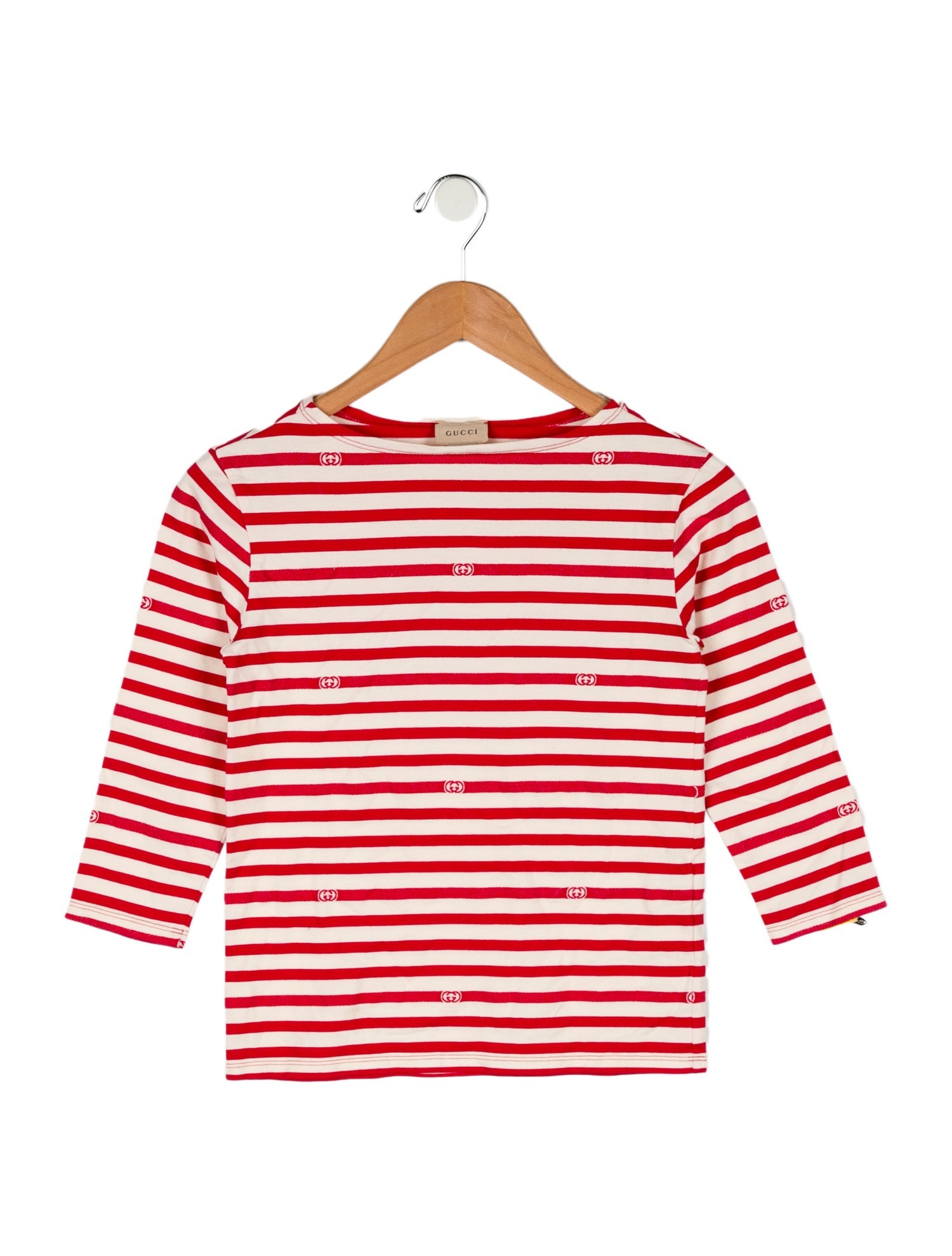 Gucci Girls' Striped Long Sleeve Top