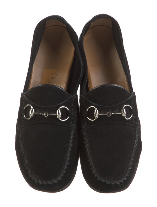 Gucci Horsebit Accent Suede Loafers