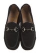 Gucci Horsebit Accent Suede Loafers