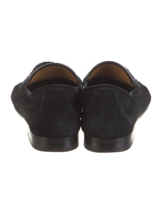 Gucci Horsebit Accent Suede Loafers