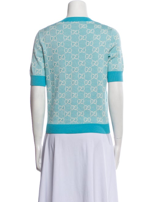 Gucci Printed Crew Neck Sweater