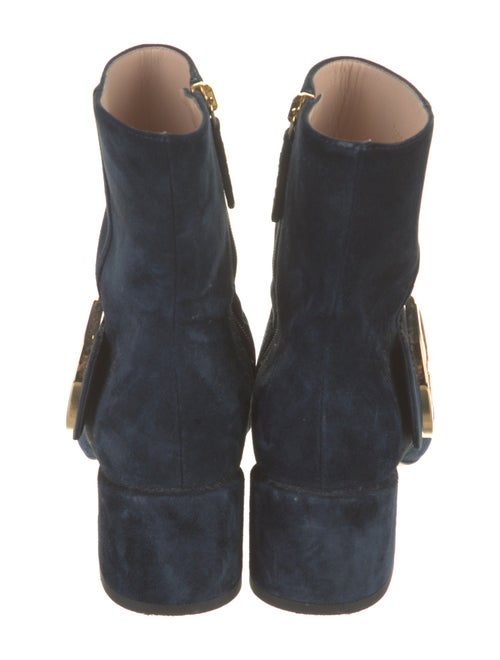 Gucci Interlocking G Logo Suede Boots