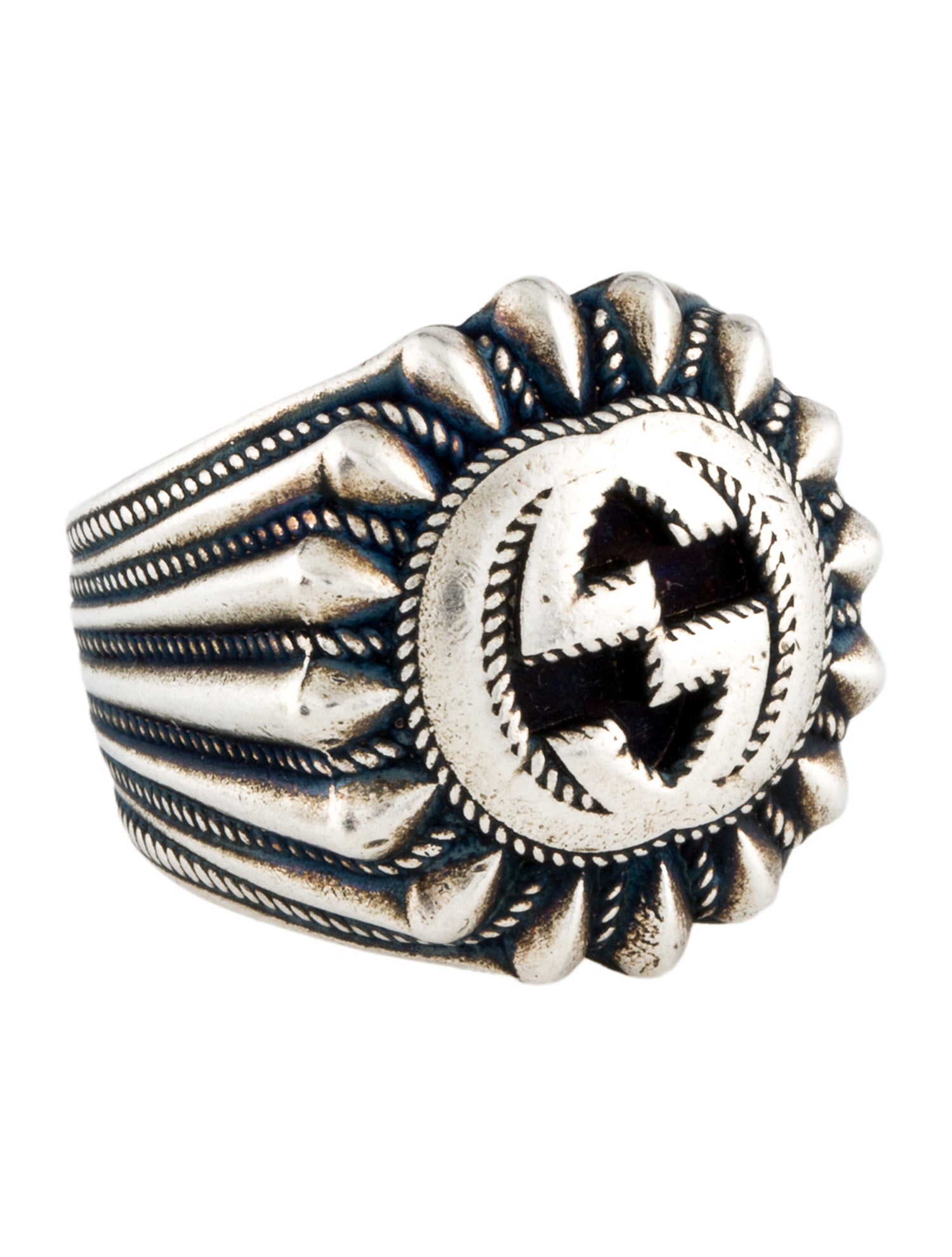 買い保障できる heavy GUCCI gauge RRL ring signet silver