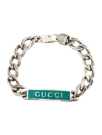 Gucci Enamel Logo ID Bracelet