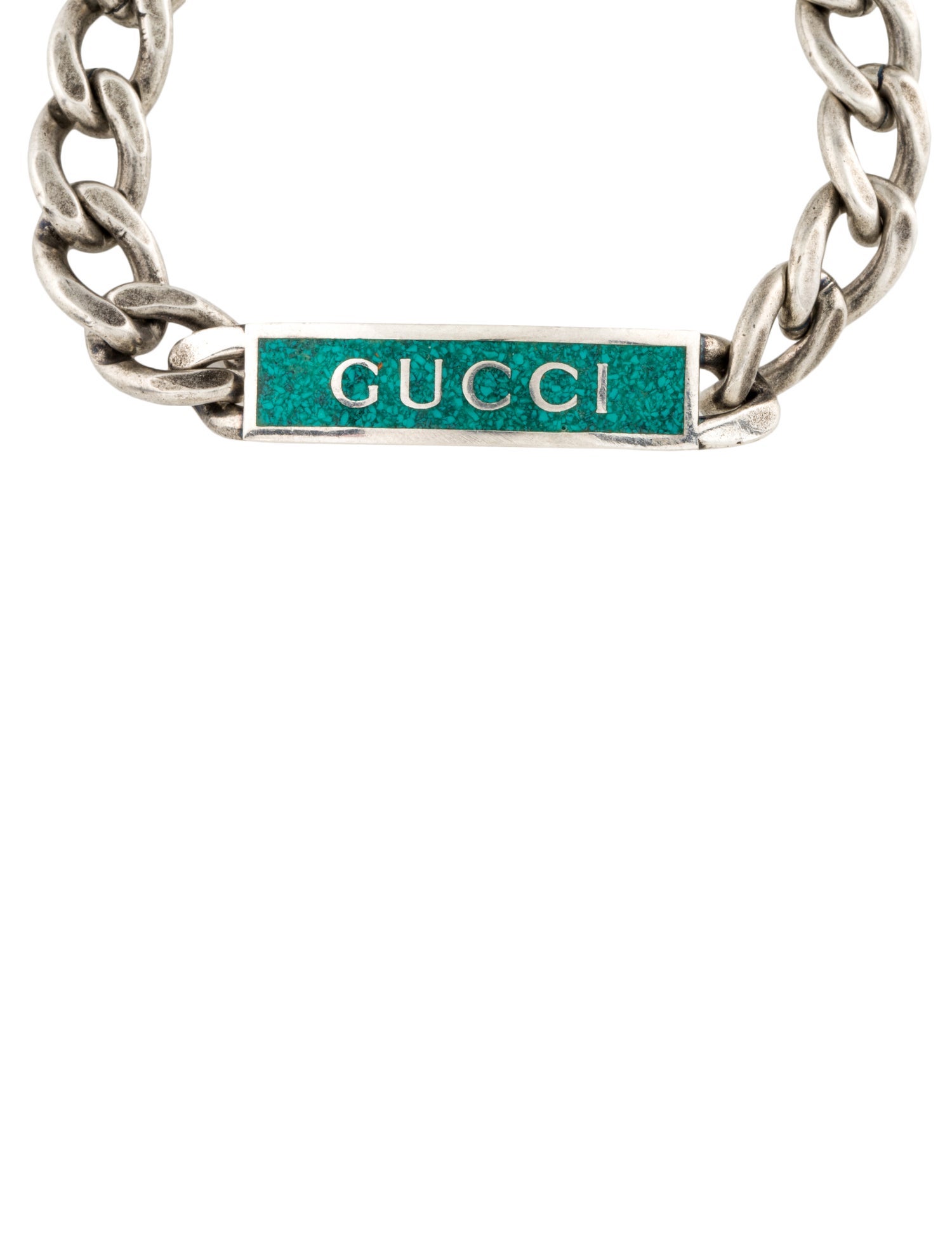 Gucci Enamel Logo ID Bracelet