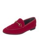 Gucci Horsebit Accent Velvet Loafers