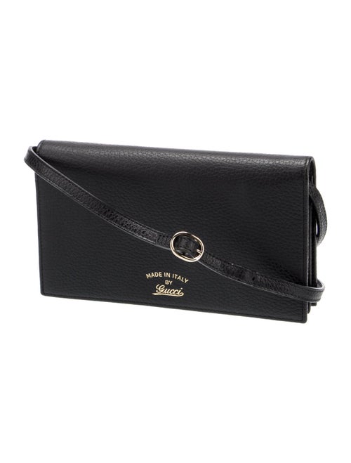 Gucci Leather GG Marmont Wallet On Chain